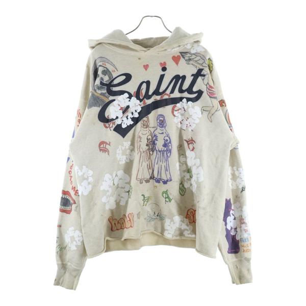 SAINT MICHAEL セントマイケル ×DENIM TEARS HOODIE GREENAFFITTI