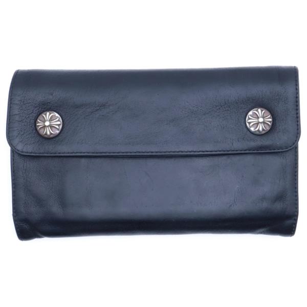 CHROME HEARTS（クロムハーツ） WAVE ウェーブ レザーウォレット 財布