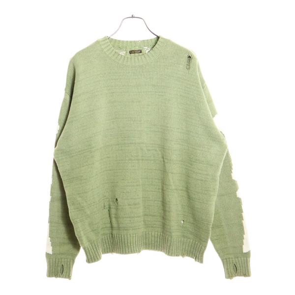 KAPITAL（キャピタル） 5G cotton knit BONE crew sweater