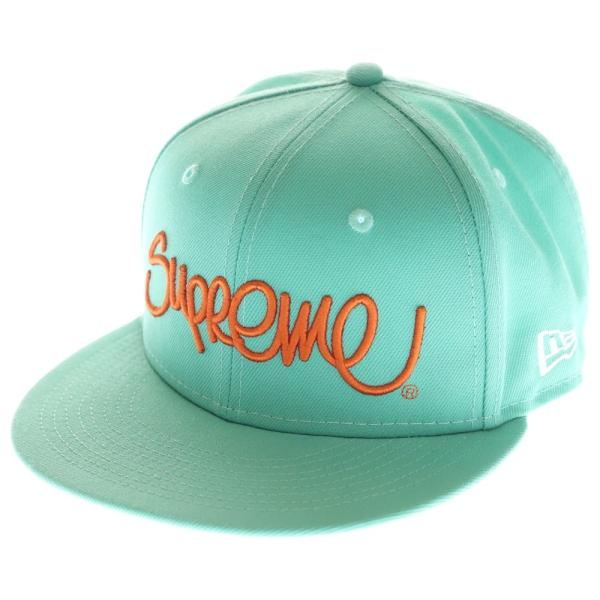 Supreme 59FIFTY キャップ ダークグリーン NWT Supreme New Era Classic Script Logo Fitted Hat Green 7 1/8