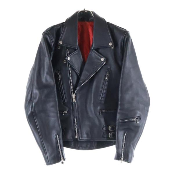 FREEDOM フリーダム レザー ダブルライダースジャケット ブラック