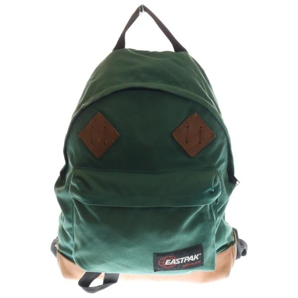 EASTPAK（イーストパック） 80s ナイロン レザー リュック グリーン