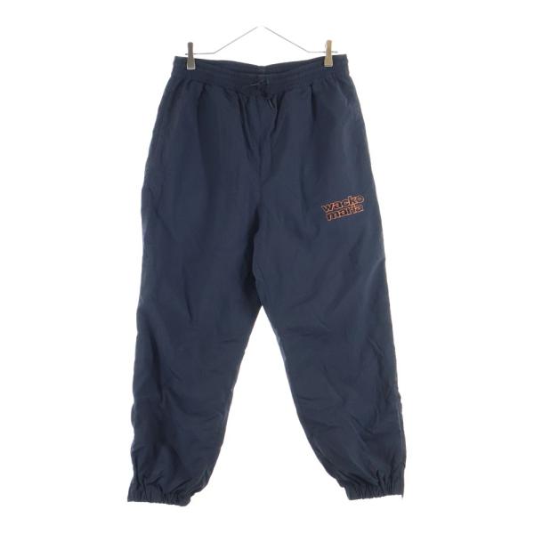 美品 24ss ワコマリア ナイロンパンツ ロゴ刺繍 トラックパンツ 裾ジップ WACKO MARIA（ワコマリア） NYLON TRACK PANTS ロゴ刺繍 ナイロン