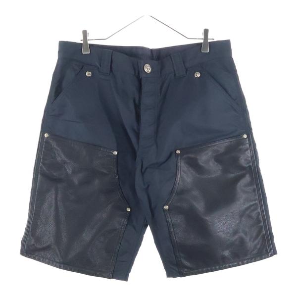 CHROME HEARTS（クロムハーツ） CARPENTER クロスパッチ付きレザー切替