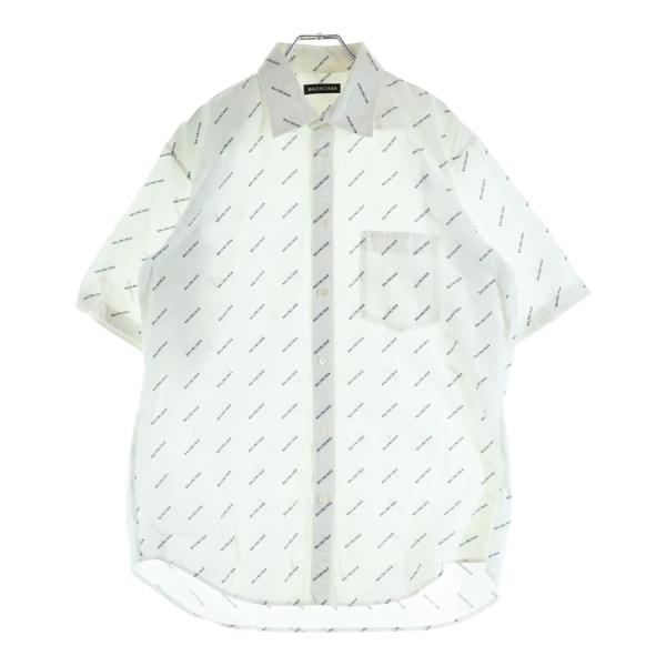 BALENCIAGA（バレンシアガ） 18SS ロゴ総柄 フロントポケット ボタン