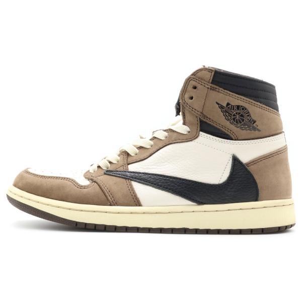 ナイキ ×TRAVIS SCOTT AIR JORDAN 1 RETRO HIGH OG TS SP エアジョーダン1 ハイカットスニーカー US8.5/26.5cm CD4487-100