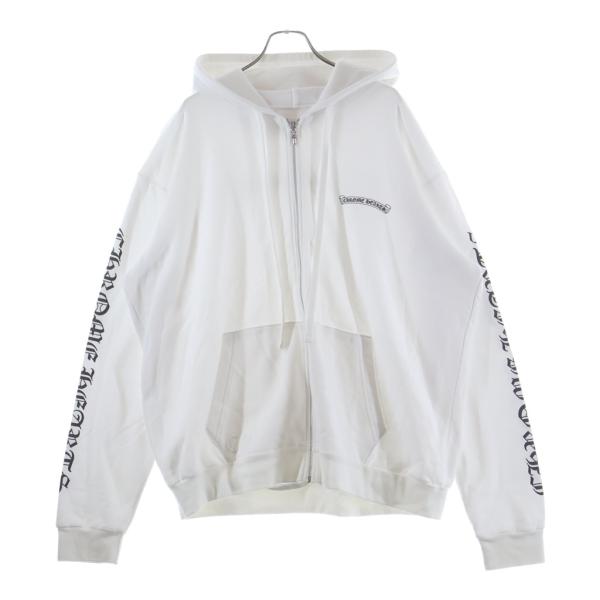 CHROME HEARTS（クロムハーツ） SWTSHRT HD ZIP 袖ロゴ バック
