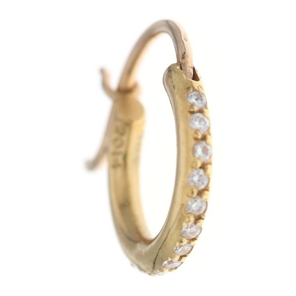 CHROME HEARTS（クロムハーツ） 22K HOOP TFL TINY P/D タイニーフープ