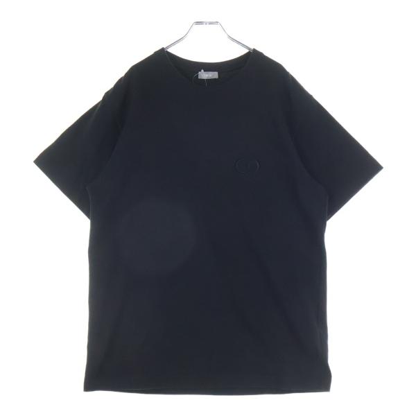 DIOR ディオール フロントCDロゴ刺繍 コットン半袖Tシャツ カットソー