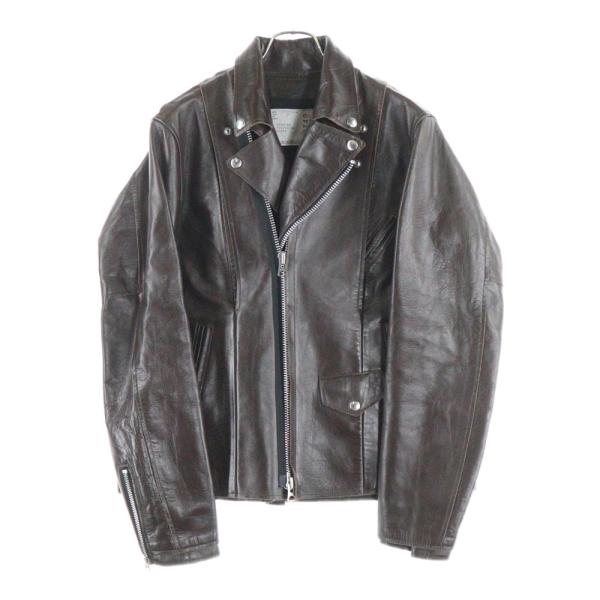 sacai（サカイ） 25AW Leather Jacket カウレザー ダブルライダース