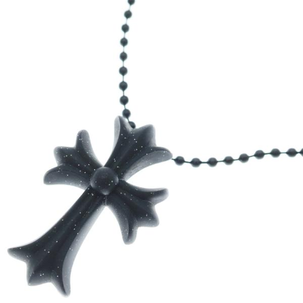 クロムハーツ シリコンネックレス ラバークロス ブラック シリコンラバー CHROME HEARTS クロムハーツ シリコン ラバー クロス ネックレス