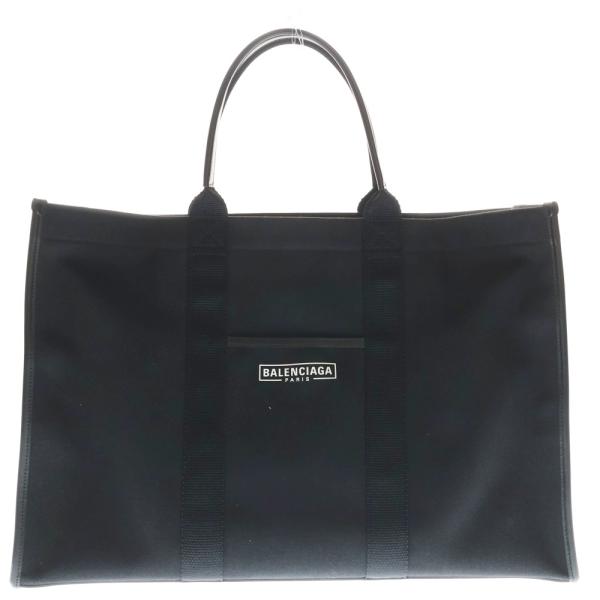 BALENCIAGA（バレンシアガ） ハードウェア レザー キャンバス ロゴ