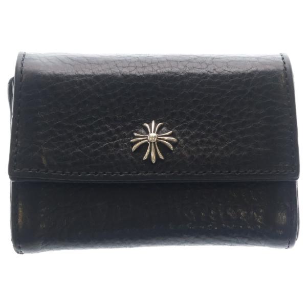 クロムハーツ タイニーウォレット CHプラスボタンレザーウォレット CHROME HEARTS（クロムハーツ） TINY WALLET タイニーレザーウォレット