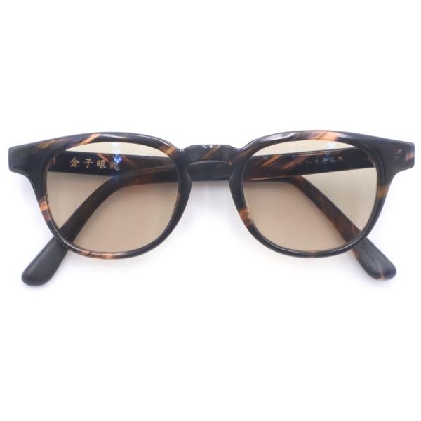 極美品▼金子眼鏡 カネコガンキョウ KAS-20 ACETATE メガネ 眼鏡 アイウェア クリア 45□24-147 度入り ケース付き 日本製 メンズ 金子眼鏡 カネコガンキョウ KANEKO OPTICAL カネコオプティカル