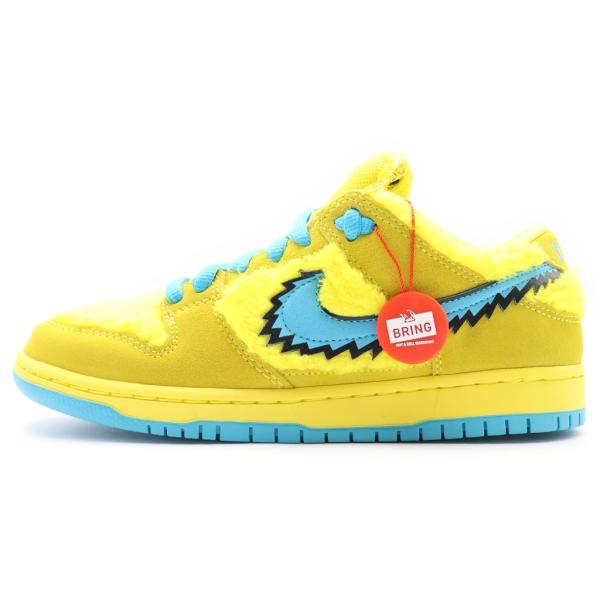 ナイキ ×Grateful Dead DUNK LOW Yellow Bear ダンク グレイトフルデッド ローカットスニーカー イエロー/ブルー US7/25.0cm CJ5378-700
