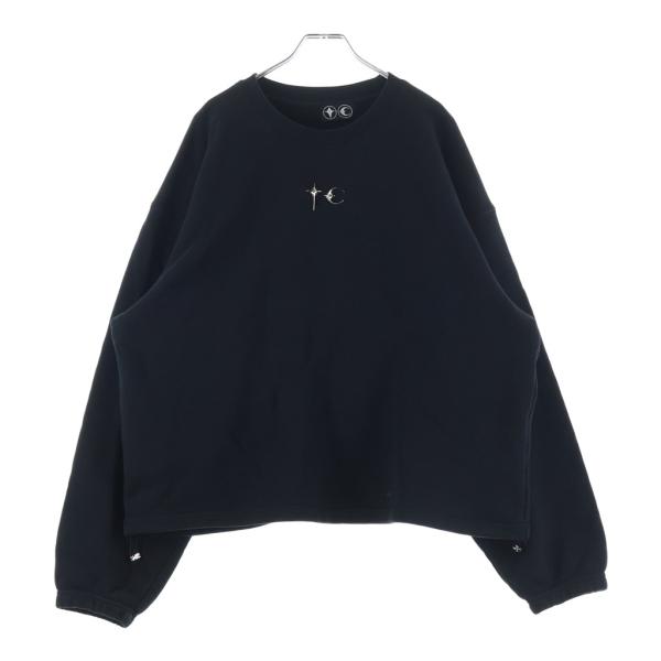 THUG CLUB サグクラブ 24SS エンブレムロゴ ヘビーウェイト クルーネック スウェット トレーナー ブラック TC24SS2301 THUG CLUB サグクラブ 24SS エンブレムロゴ ヘビーウェイト クルー