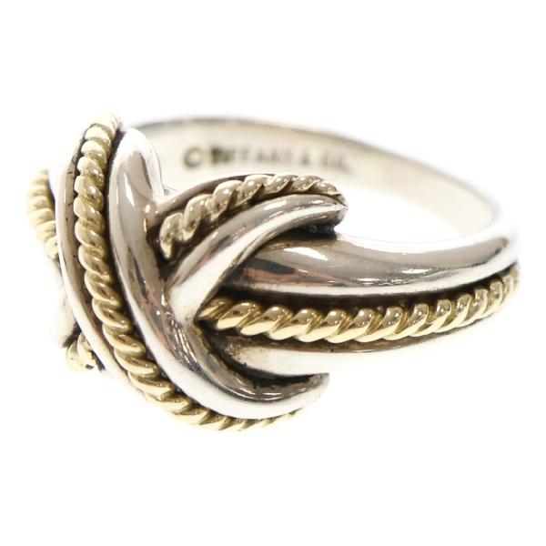 TIFFANY&Co ティファニー シグネチャー クロス リング SV925×K18