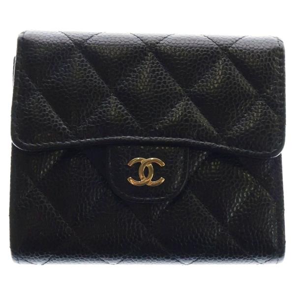 CHANEL（シャネル） マトラッセ 三つ折りコンパクトウォレット 財布