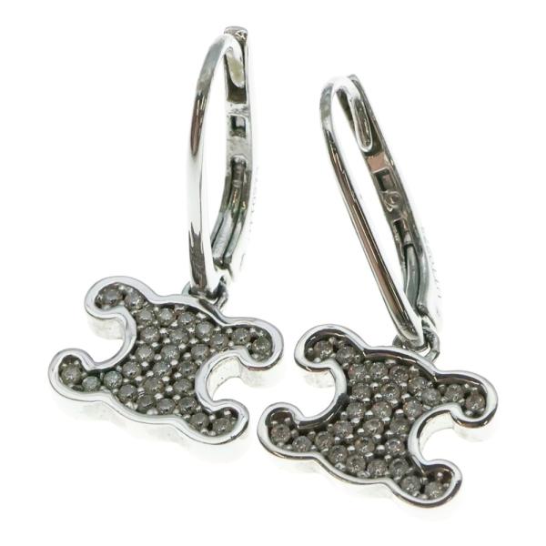 CELINE（セリーヌ） トリオンフ ラインストーン ドロップピアス