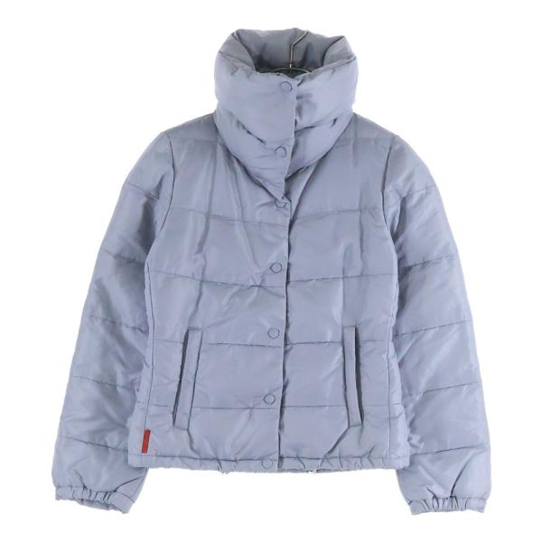 PRADA（プラダ） 09AW ラバーロゴ スタンドカラー ジップアップ ダウン