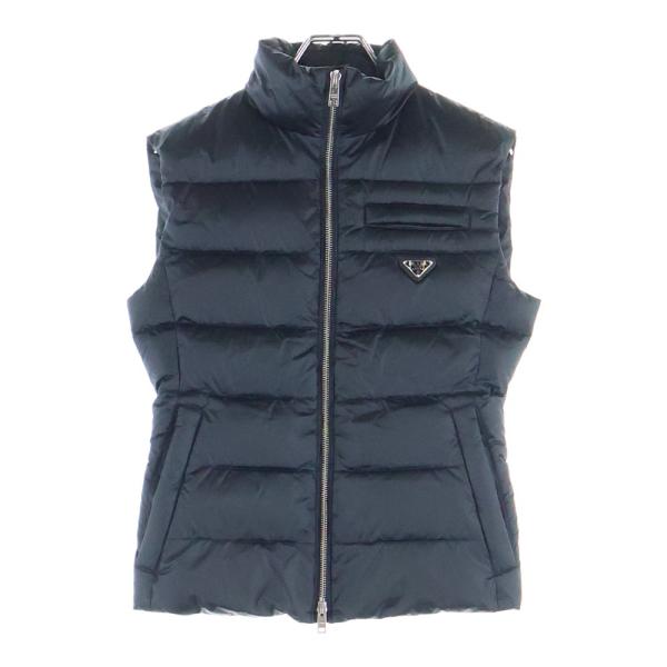 PRADA（プラダ） トライアングルロゴ ダウン ベストブラック 290546