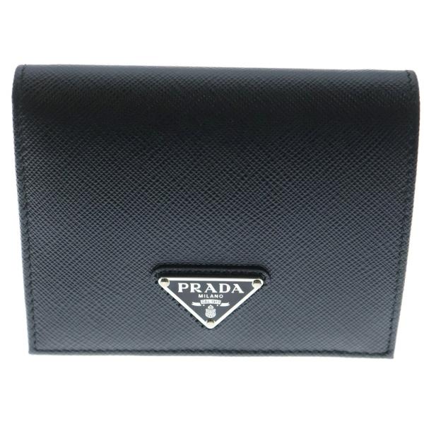 PRADA（プラダ） サフィアーノ トライアングル ロゴ 二つ折り財布