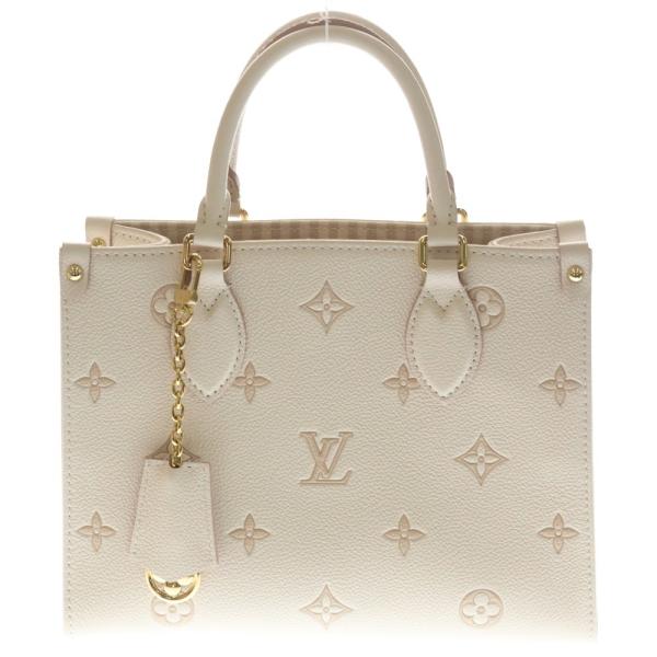 ルイ・ヴィトン オンザゴー ホワイト モノグラムアンプラント ハンドバッグ LOUIS VUITTON（ルイ・ヴィトン） モノグラムアンプラント エデン