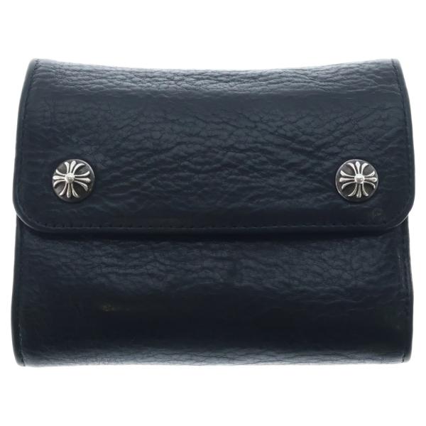 CHROME HEARTS（クロムハーツ） WAVEウォレット ミニ ブラック レザー