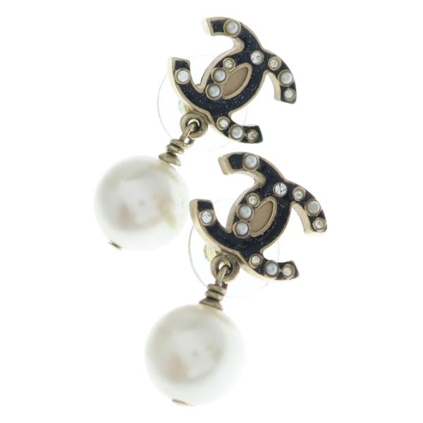 CHANEL（シャネル） ココマーク フェイクパール GP ピアス 07A
