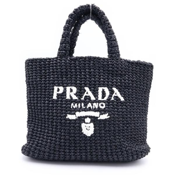 PRADA（プラダ） クロシェ ロゴ スモール ハンドバッグ トートバッグ
