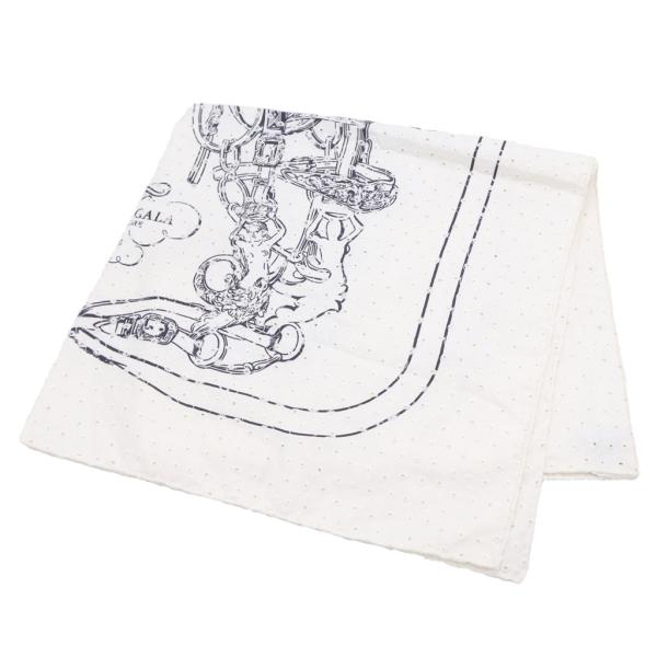 エルメス　レア　カレ70ブリッド・ドゥ・ガラ　ホワイト HERMES（エルメス） カレ70 ブリッド・ドゥ・ガラ イングリッシュ