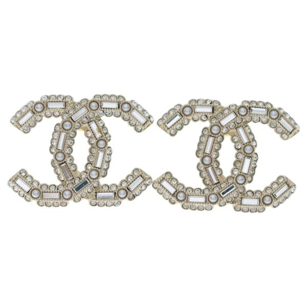 CHANEL（シャネル） ココマーク ピアス ラインストーン フェイクパール
