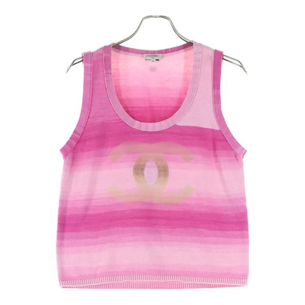 CHANEL（シャネル） ココマーク カシミヤ混 コットン Uネック