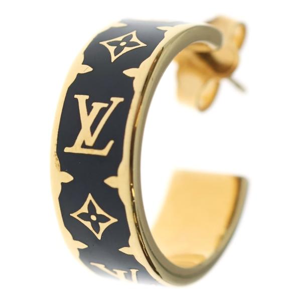 Louis Vuitton フープピアス LOUIS VUITTON（ルイ・ヴィトン） ナノグラム フープピアス ゴールド