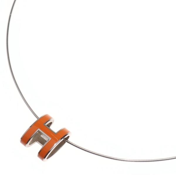 HERMES（エルメス） ポップアッシュ H ネックレス ペンダント オレンジ