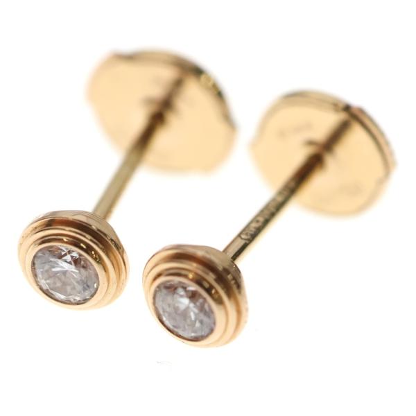 Cartier（カルティエ） ダムール SM 1Pダイヤ ピアス Au750 K18 PG