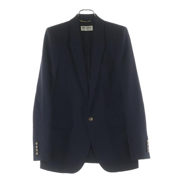 サンローランパリ　14ss ネイビー ジャケット　46 SAINT LAURENT PARIS サンローランパリ ナロー ピークドラペル 1B