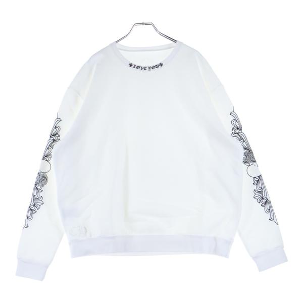 CHROME HEARTS（クロムハーツ） LOVE YOU CREW SWTSHRT 袖フローラル