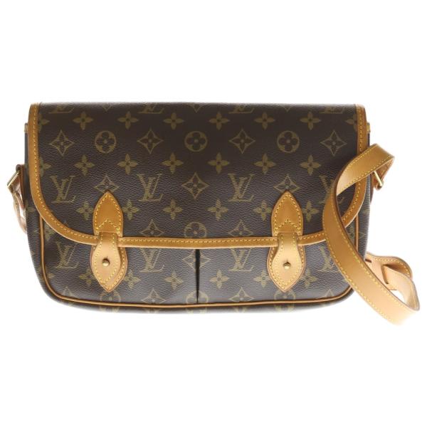 LOUIS VUITTON ルイヴィトン モノグラム ジベシエールMM ショルダーバッグ ブラウン レザー×PVC M42247 ゴールド金具 LOUIS VUITTON（ルイ・ヴィトン） モノグラム ジベシエールMM