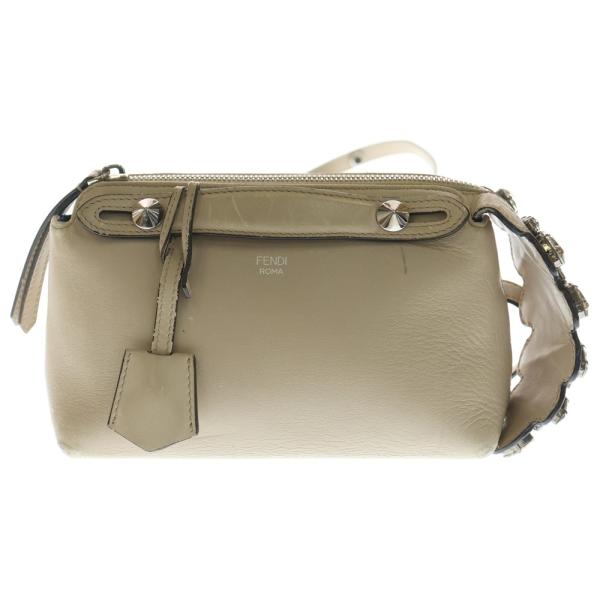 美品♡FENDI バイザウェイ　グレージュ　ショルダー　正規品 FENDI - 専用 美品☆ フェンディ バイザウェイ グレージュ 2way レザー