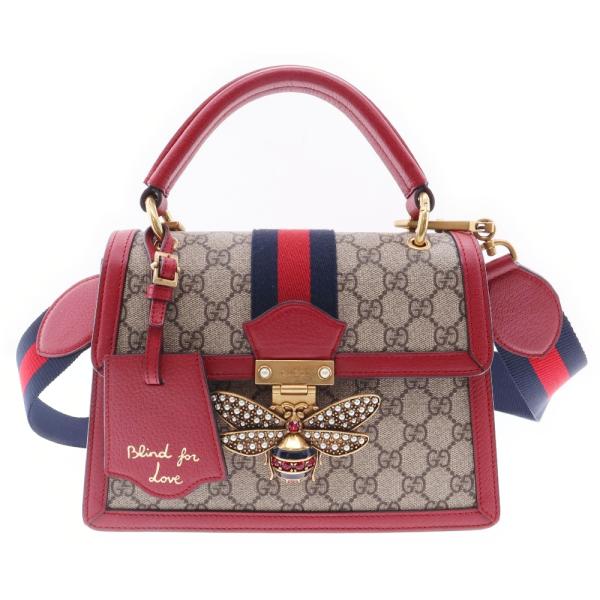 GUCCI グッチ GGスプリーム クイーンマーガレット 2WAYバッグ GUCCI グッチ GGスプリーム クイーンマーガレット 2WAYバッグ