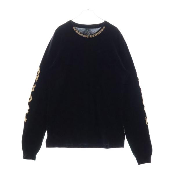 クロムハーツ 長袖　Tシャツ Chrome Hearts カラフルプリント ブラック長袖Tシャツ