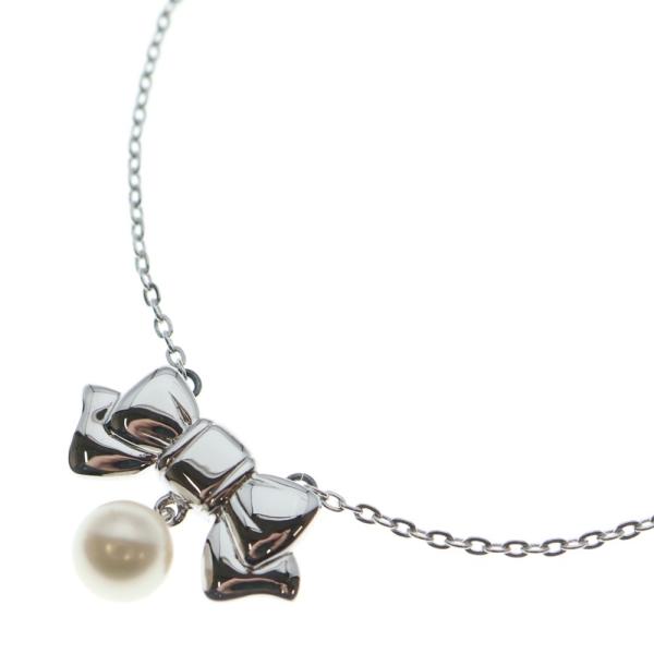 MIKIMOTO（ミキモト） アコヤパール リボンモチーフ ネックレス