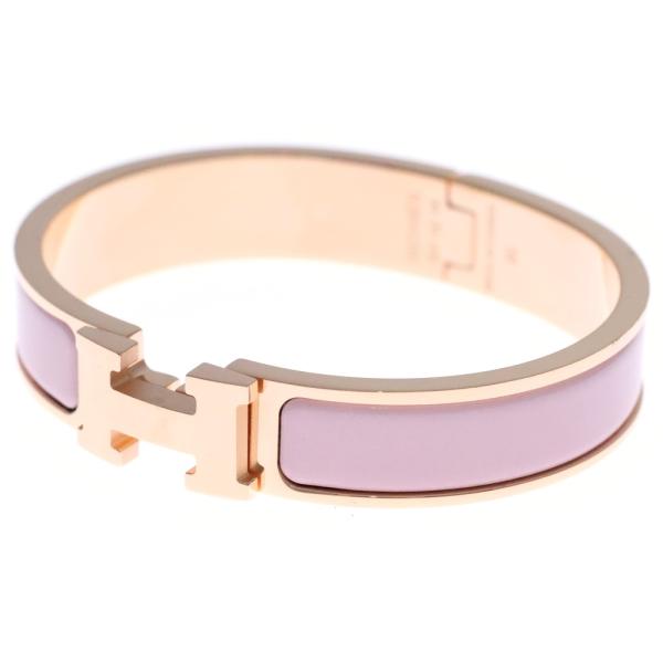 HERMES（エルメス） クリッククラック Hバングル ブレスレット ピンク