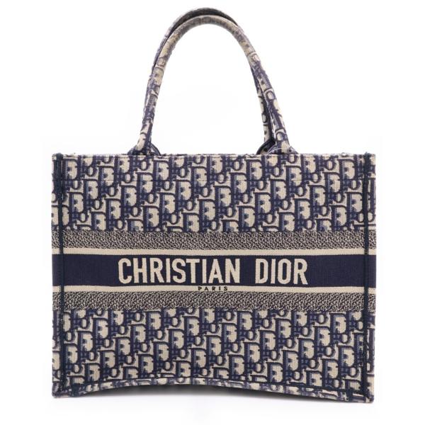 超極美品　クリスチャン ディオール ブックトート オブリーク　ミディアム Christian Dior（クリスチャン・ディオール） オブリーク ブックトート