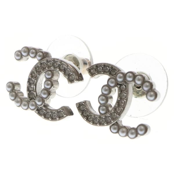 CHANEL（シャネル） ココマーク ピアス パール×ラインストーン