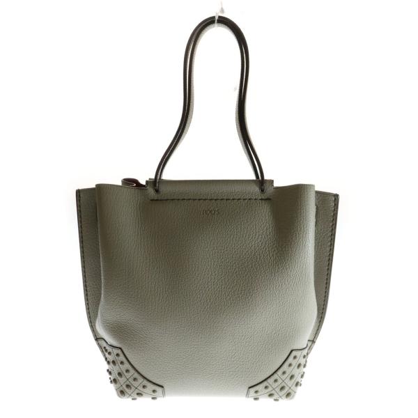 TOD'S（トッズ） ウェーブトートバッグ ハンドバッグ グレージュ