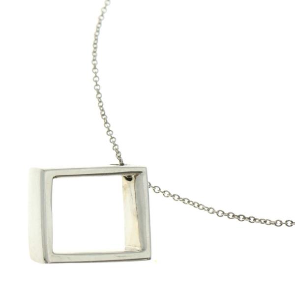 Tiffany オープンスクエア ネックレス sv925 TIFFANY&Co ティファニー オープンスクエア ネックレス ペンダント