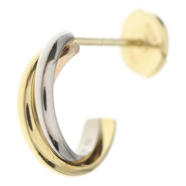 Cartier（カルティエ） トリニティ ピアス イエローゴールド×ピンク