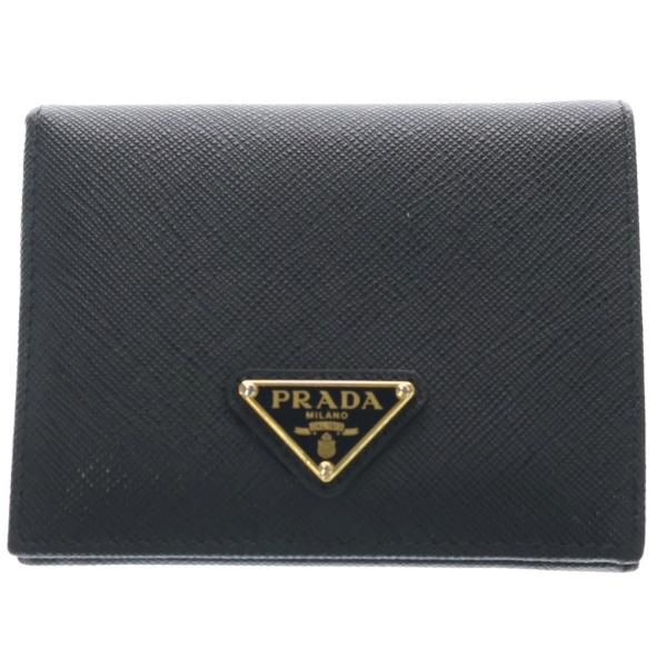 PRADA（プラダ） サフィアーノ トライアングルロゴ 二つ折り財布 二